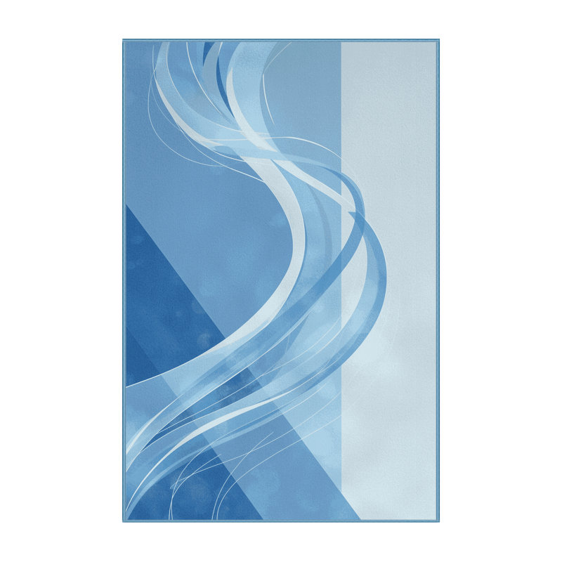 Tapis de couleur unie doux et moelleux Rubio Elemental Air Spirit, 8 x 12