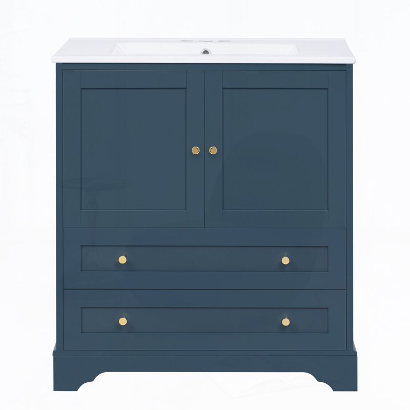 Meuble-lavabo 30 po avec lavabo en céramique