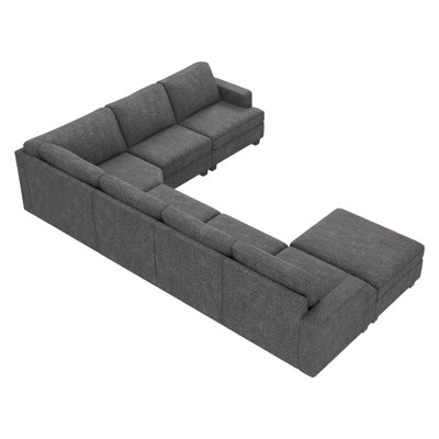 Anureet Maureece U-Shaped Upholstered Sectional Modular Sofa