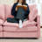 Modular Sectional Sofa, 102 Inch L Shaped Couch Set For Living Room, 3-Seater Comfy Cloud Couches With Movable Ottoman, DIY Combination, Chenille-2050097962