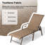 Ensemble de chaises longues inclinables 60,6 po Poultney-322553354