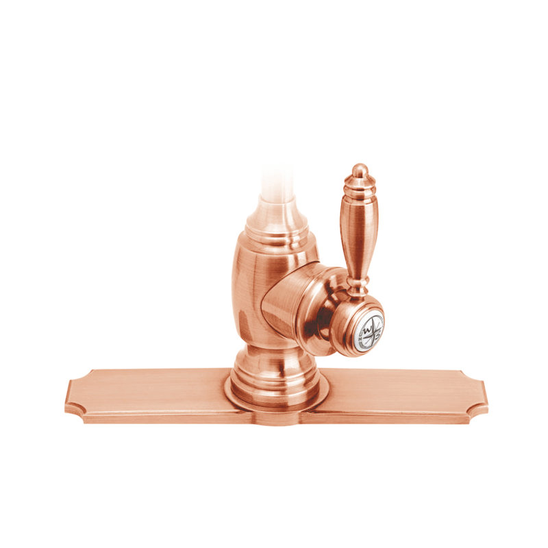 Traditional 10" Escutcheon Plate, Polished Copper