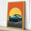 Cruising Into Sunset Retro - Wrapped Canvas-1141853097-1141853102