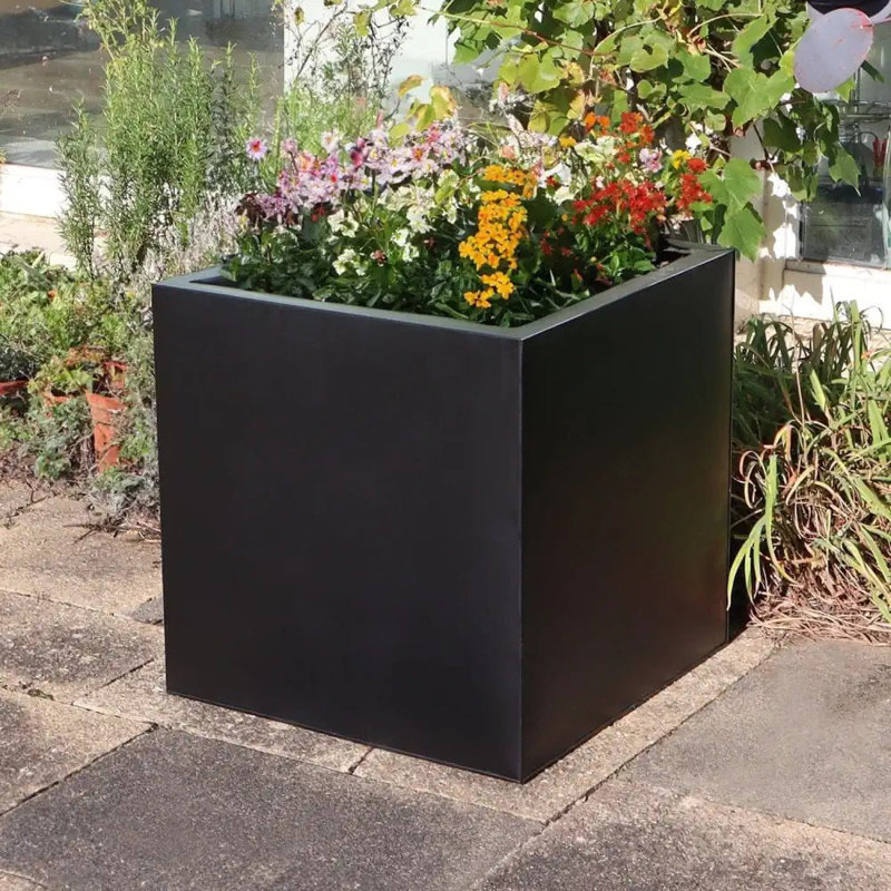 Beliz Metal Planter Box, 60cm H x 60cm W x 60cm D