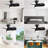23 Inch Bedroom Ceiling Fan With 3 Color Dimmable 3 ABS Blades Remote Control DC Motor Black With 18W Led Light-121071245-121071246