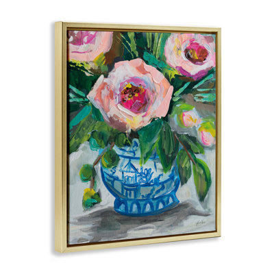 Cadre flottant Feeling Rosy Bouquet, design par Jeanette Vertentes