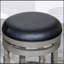 Tabouret 30 ", siège en cuir vieilli-745419355-745419354