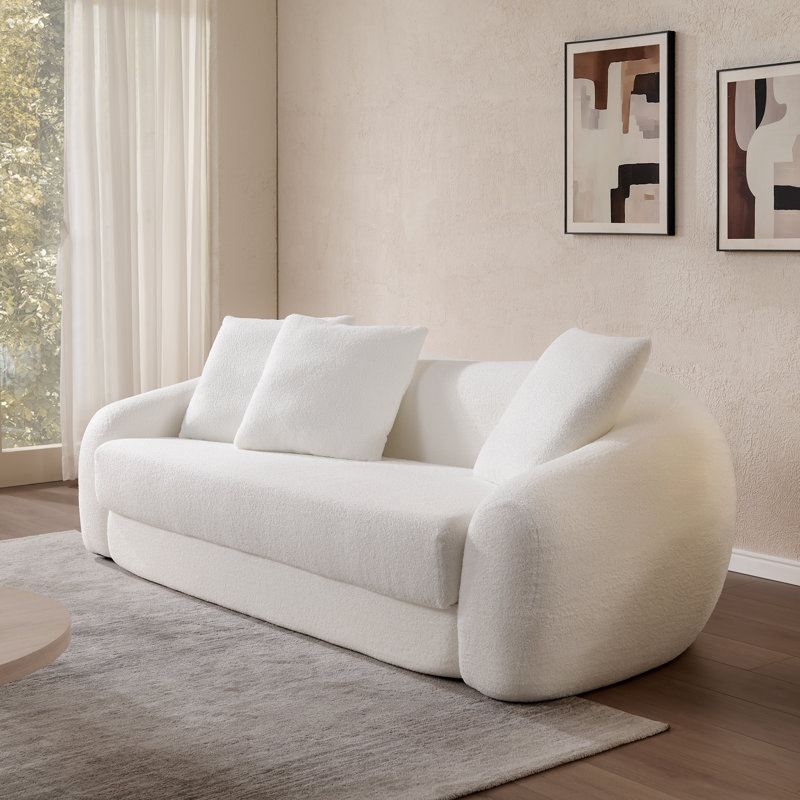 Canapé Econest résistant aux taches (sans assemblage), Blanc