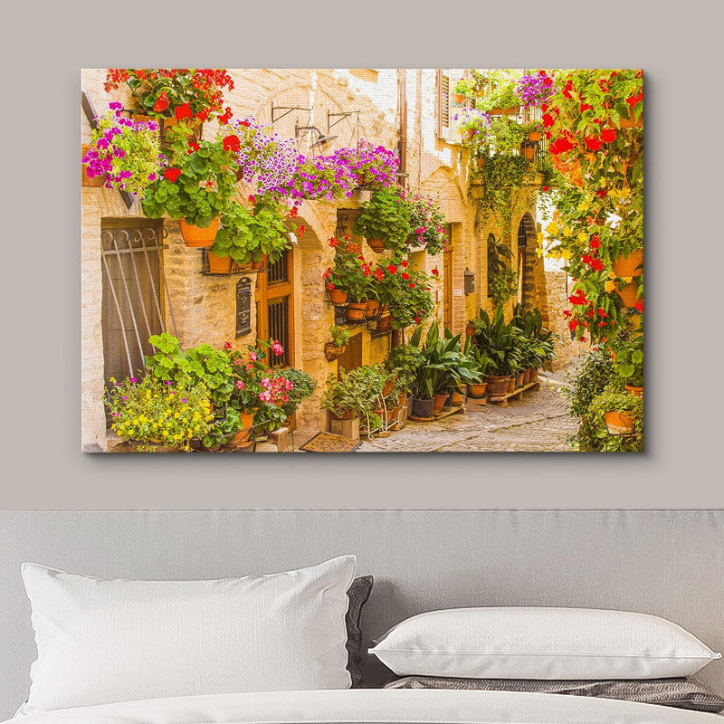 «Architecture Building Floral Botanical Garden European Village Nature Wilderness», reproduction sur toile