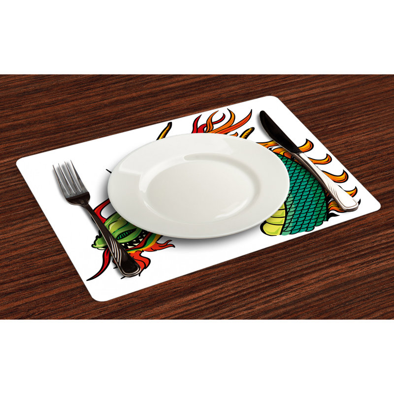 Polyester Abstract Rectangle Placemat