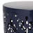Metal S/2 Side Tables - Modern Design Iron Cut, Navy Blue Shade, Strong Powder-coated Iron, No Assembly Accent Table Cut Feature, Frame, Ready To Place-1244874811
