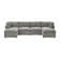 Annai 129" Wide Reversible Modular Corner Sectional with Ottoman