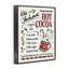 «Old Fashioned Hot Cocoa Holiday Instructions de cuisson», estampe numérique encadrée noire par Anne Tavoletti-105256460-105256461