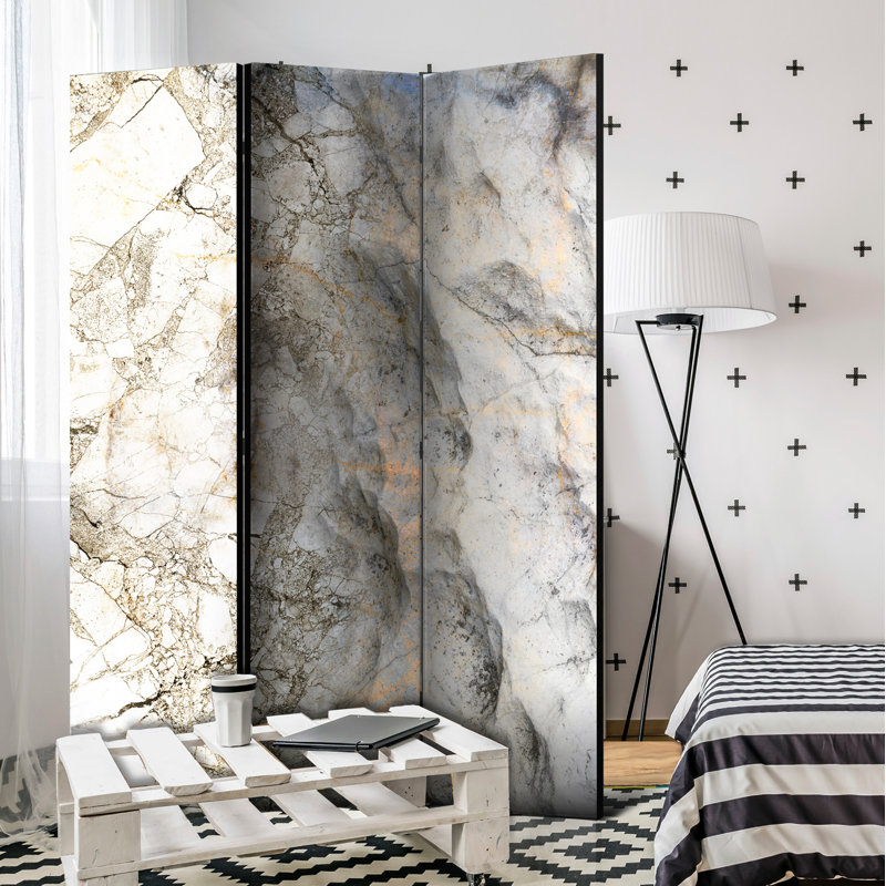 Solid Wood Folding Room Divider, 3