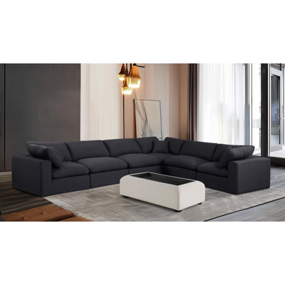 Huggett Upholstered L-Shaped Sectional Reversible