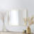 Premium Metal Frame Shatterproof Wall Mount Mirror - FM1-110252849-110252847