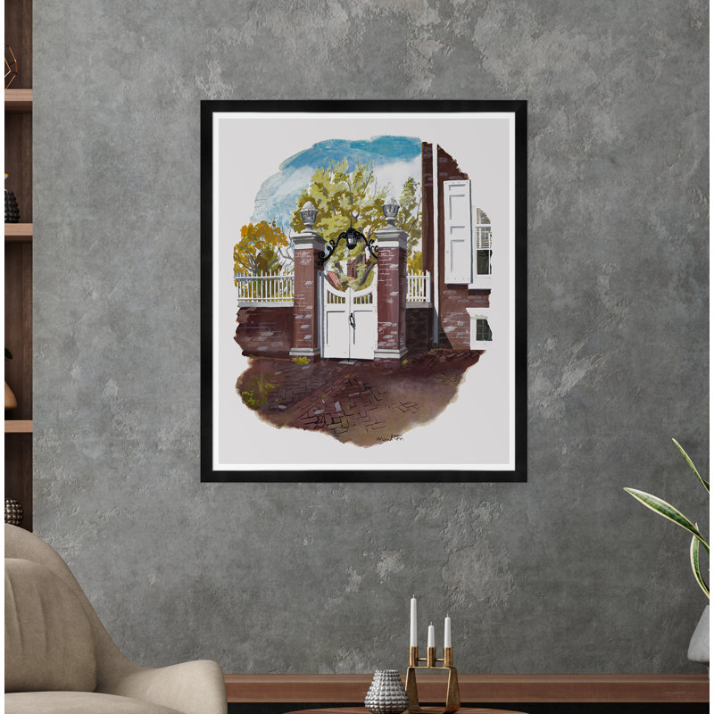 Moulton Collection " Front Gate ", Black Framed