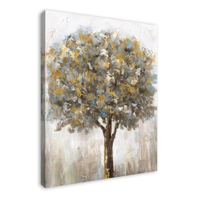 " Neutral Painted Tree " Painting Print