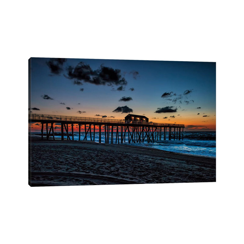 Belmar Beach par David Gardiner - Estampe numérique sur toile tendue avec châssis, H 12 po x l 18 po x 1,5 po