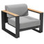 Ensemble de conversation pour patio 5 personnes avec coussins Cambusa Teak