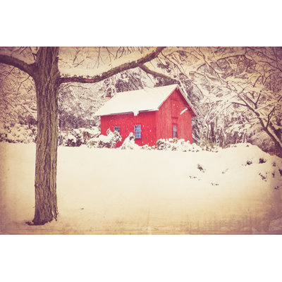 Winter Vintage by Littleny - Wrapped Canvas Print