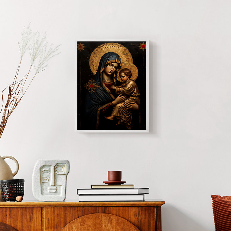 Série Religious C III - reproduction encadrée de qualité supérieure - prête à être accrochée - aucun clou requis