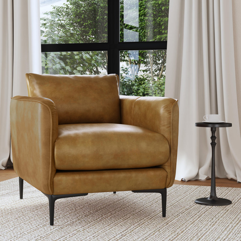Abigail Armchair, Orange Tan