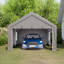 13 Ft. W x 20 Ft. D Garage Heavy Duty Carport Portable Garage Storage Shed Canopy-89733911