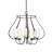 Flora 5 - Light Shaded Geometric Chandelier-10220627-10220621