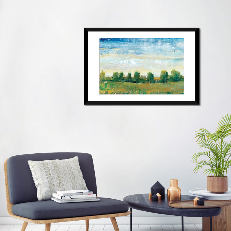 «Splendor in Spring II», reproduction sur toile, H 16 po x l 24 po x P 1 po, Papier d'art encadré noir, Blanc
