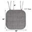 Coussin de chaise antidérapant en mousse à mémoire de forme 16 po x 16 po Aria-1114038304-1186914762