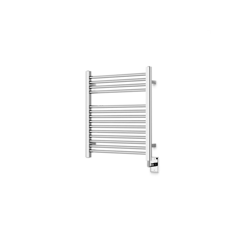 Denby Wall Mount Electric Towel Warmer, 27" H x 23.625" W x 5.19" D, Chrome