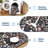 5x7 Washable Area Rug, Non-Slip Low Pile Rug with Butterfly Floral, Stain Resistance Carpet for Living Room, Bedroom, Dining Room, Black-685893179