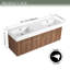 Meuble-lavabo mural 60 po avec lavabo double en résine à rebords épais et portes à fermeture en douceur-104351260-104351263