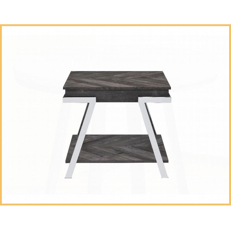 Table basse à aspect de bois brun Roma avec dessus en Silvershield® - résistant aux taches et amp; Peu encombrant