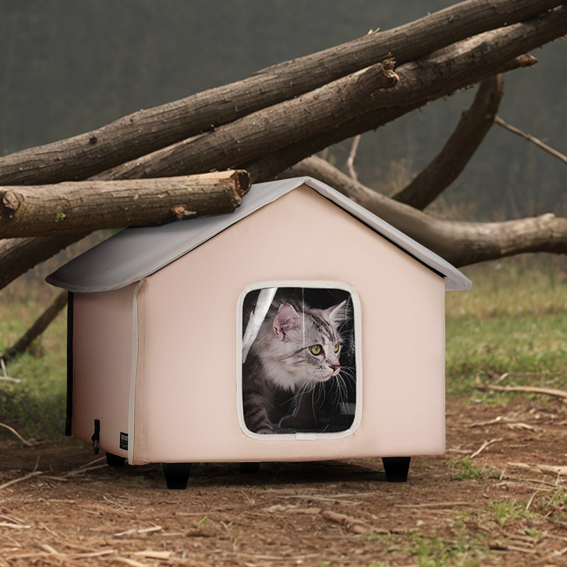 Abri pour chat surélevé chauffé pour chat