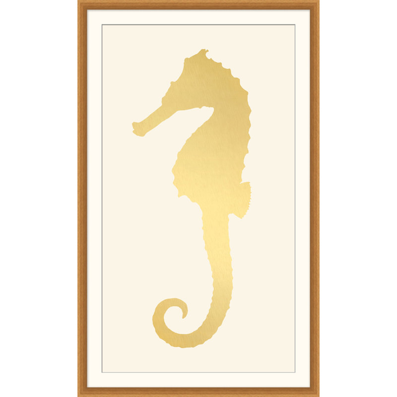 Hippocampe B GL - Peinture encadrée sur papier