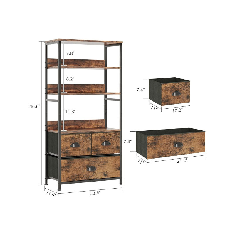 118cm H x 58cm W Bookcase