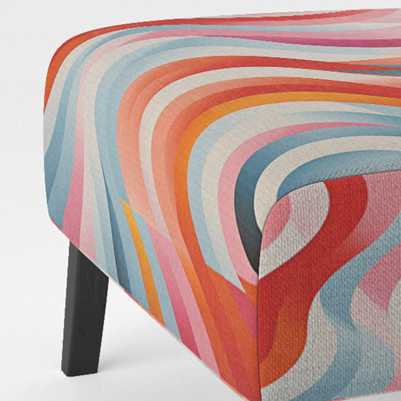 Fauteuil de chambre en velours de 21 po de largeur