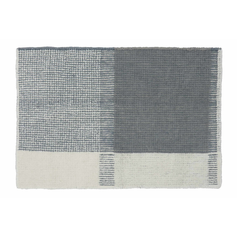 Tapis rose en laine mouton rose Kaia