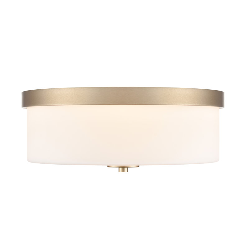 Asuka 13.25" Wide 2-Light Flushmount, Modern Gold