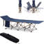 Lit de camp pliant pour adultes - capacité de poids de 330 lb, bleu. Lit de voyage portatif, voyages, campements, vacances. Structure de soutien imperméable, légère et stable pour adultes, camping, et doublure