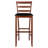 Davaughn Cushion Ladder-back Seat Counter Stools, 2-pc Set, Black & Walnut-1914379602