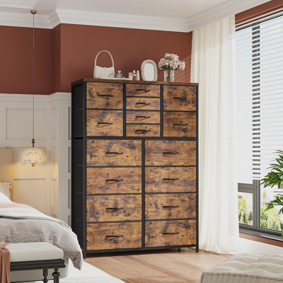 Commode pour chambre à coucher, commodes 16 tiroirs et commodes