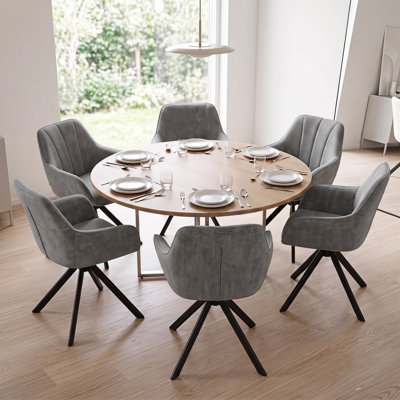 40cm H Upholstered Upholstered Back Side Chair (Set of 6)