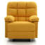 Fauteuil inclinable moderne jaune avec accoudoirs rembourrés-295579335