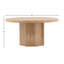 Wystan 60" Wide Rubberwood Dining Table Natural
