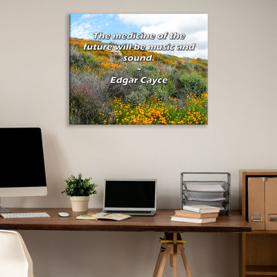 Astoria Grand Gallery Wrapped Canvas By Edgar Cayce: "The medicine of the future will be music and so