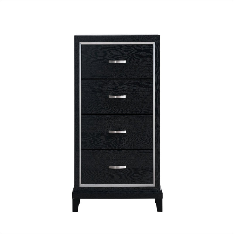 Commode 4 tiroirs Livingston G02850-CH Noir