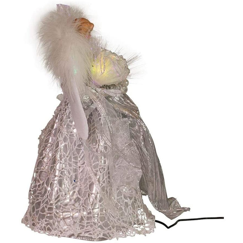 12'' Fabric Christmas Lighted Tree Topper